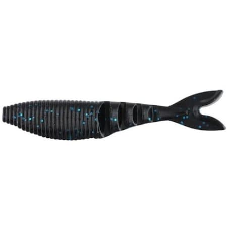 Yamamoto 4 in. Zako Black Fishing Lure with Large Blue Flake, 6PK YAM-134-06-02